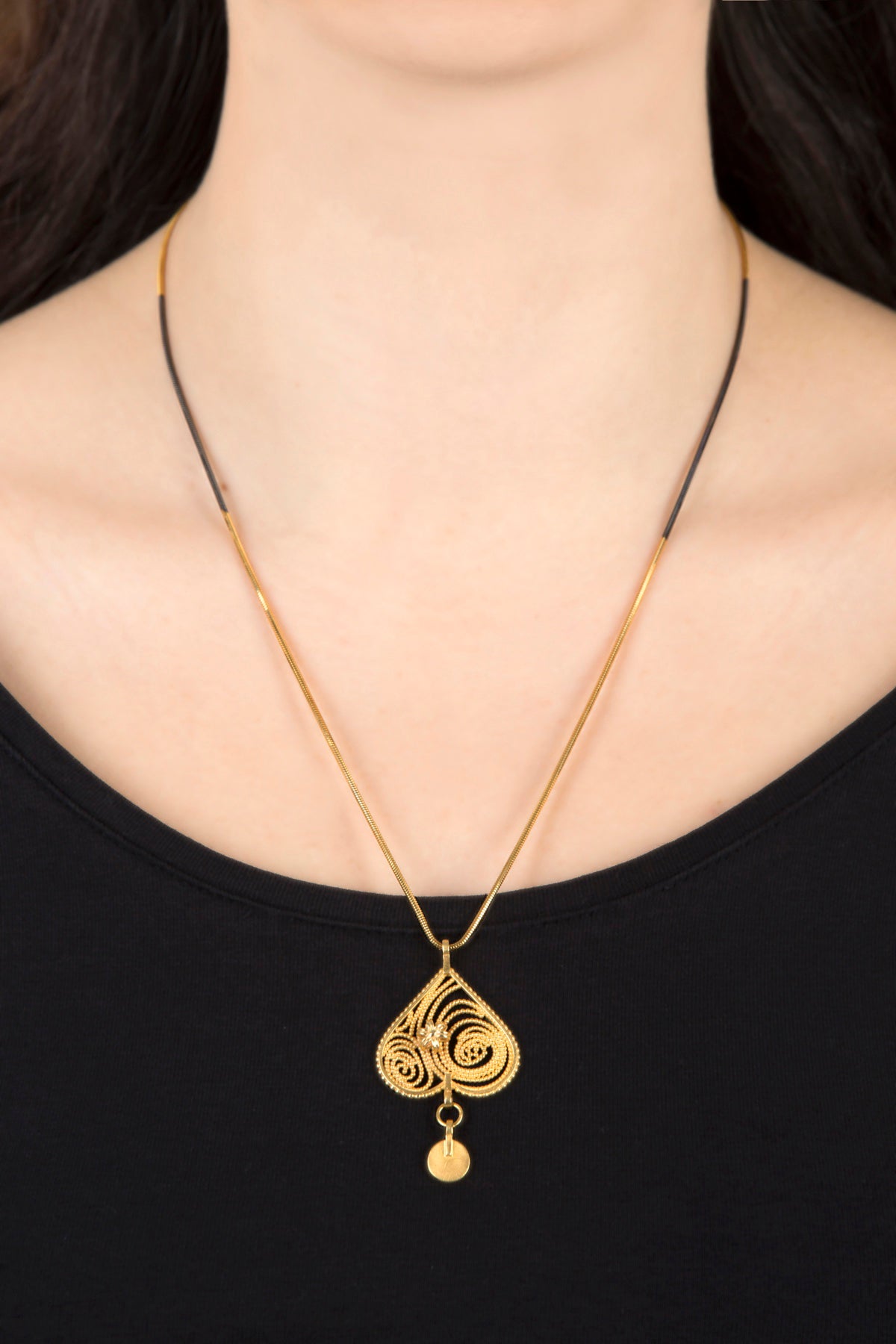 Reverse Heart Necklace