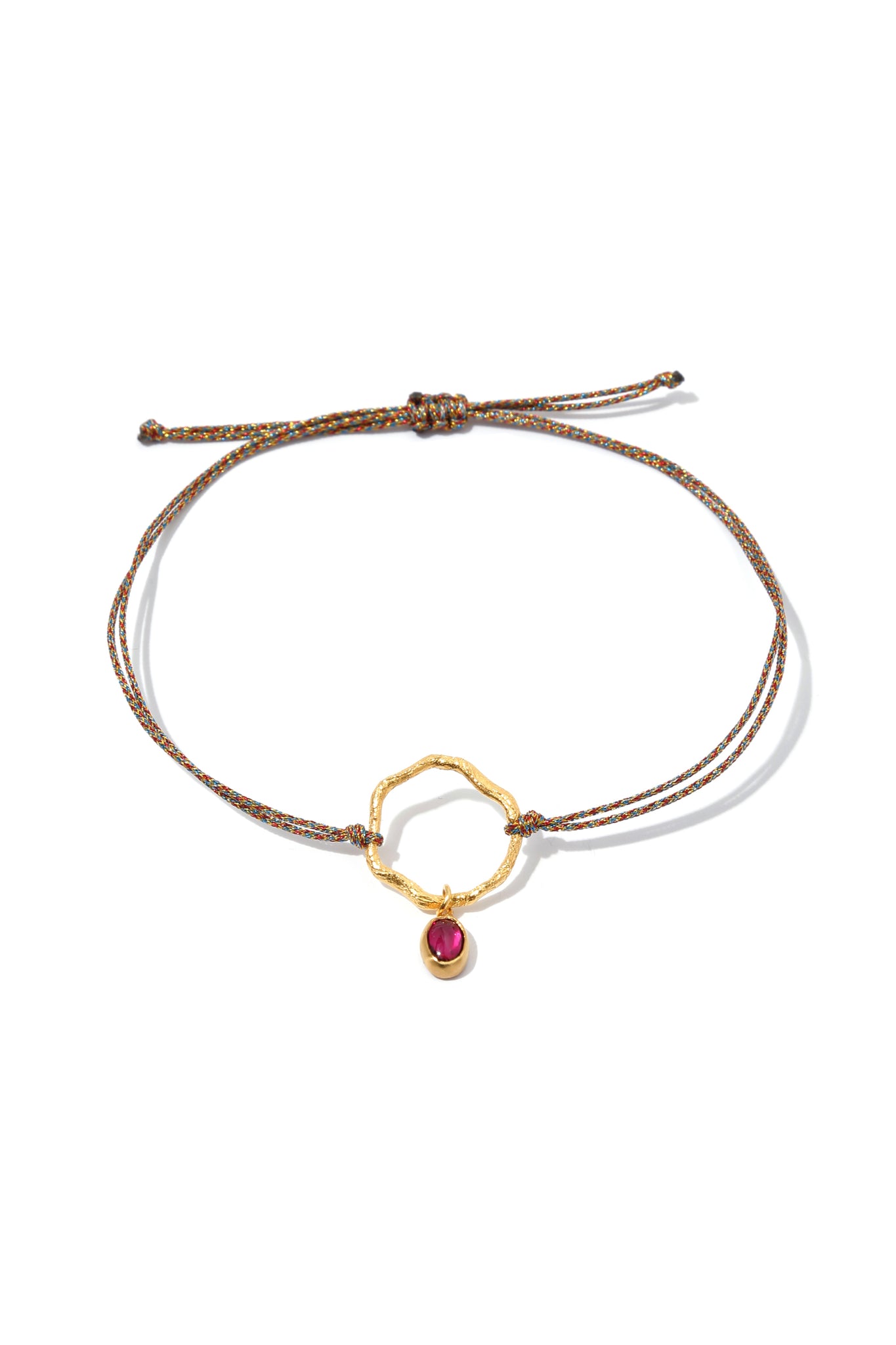 Raw Luck Bracelet with Ruby