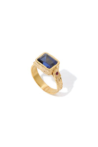 Sapphire and Ruby Ring