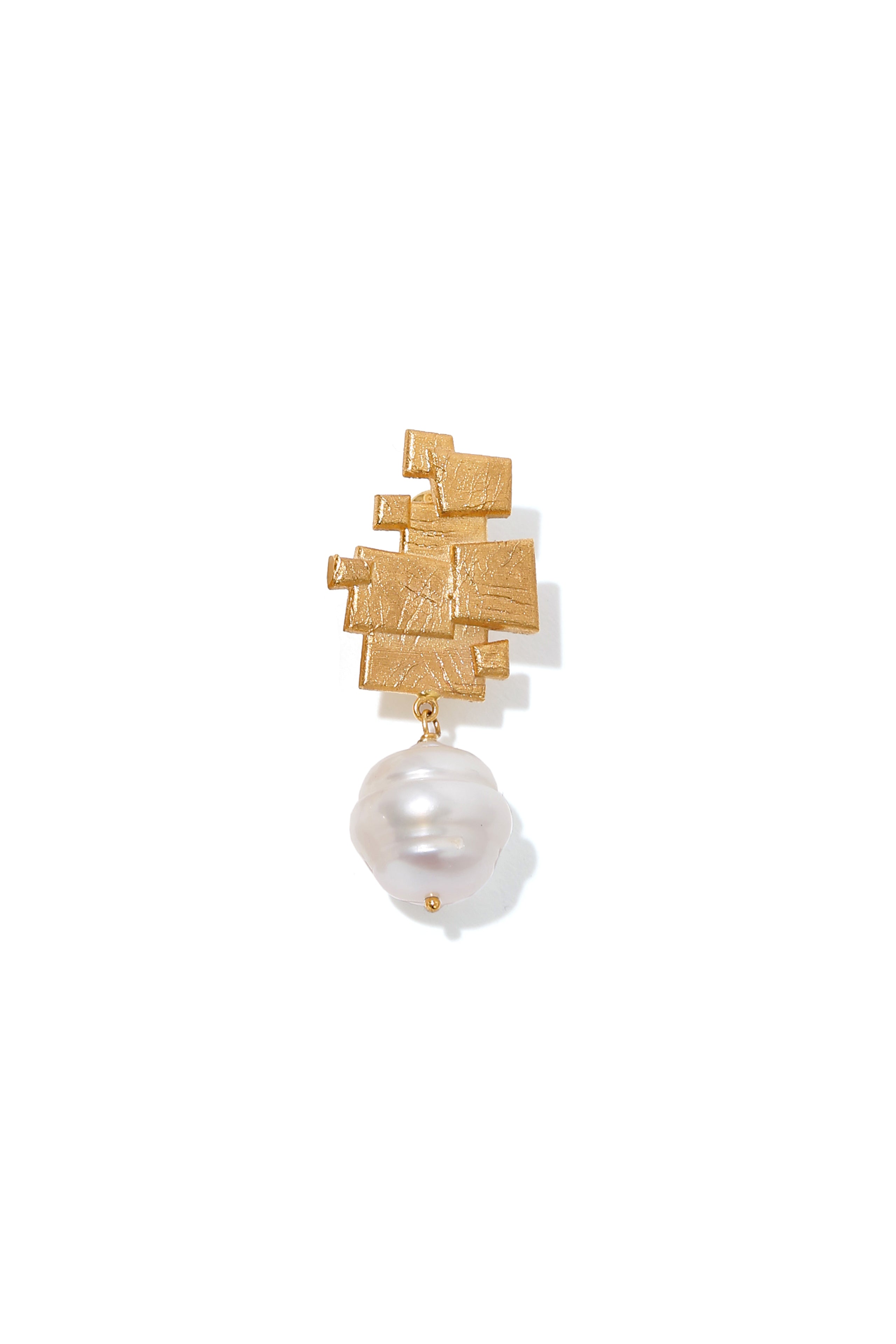 Big Mosaic Earring with Pearl II
