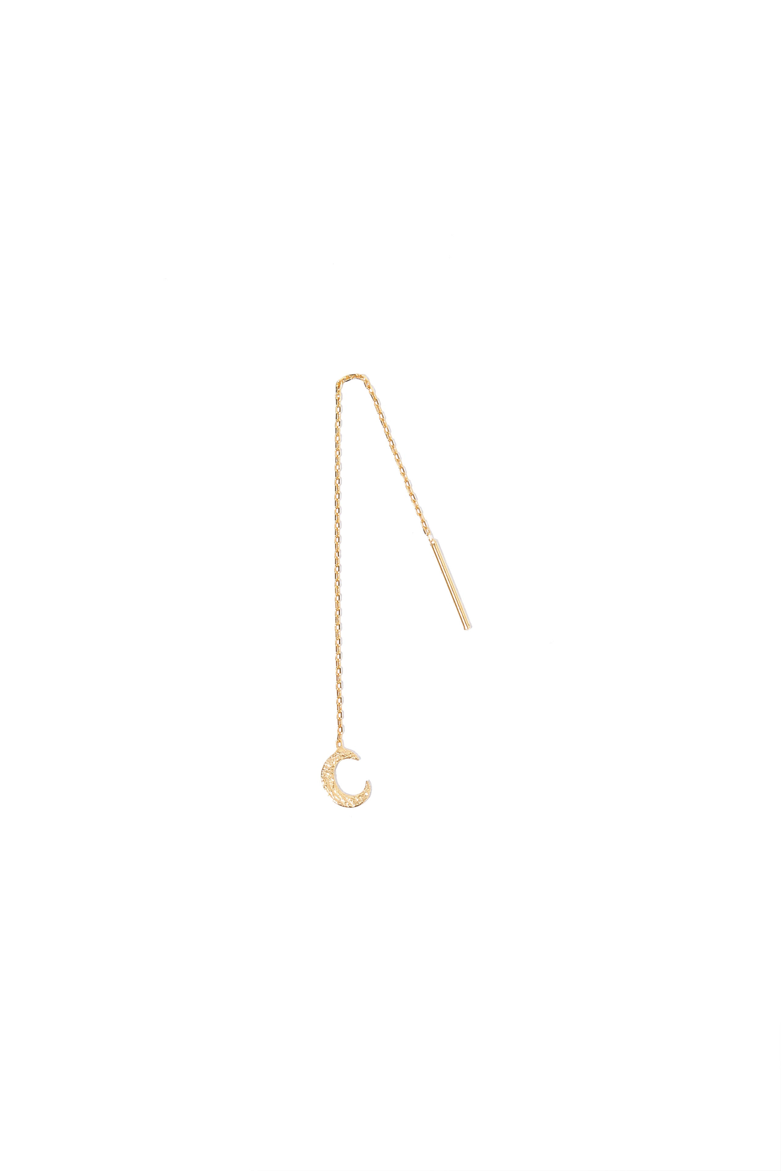 Small Moon Chain Earring