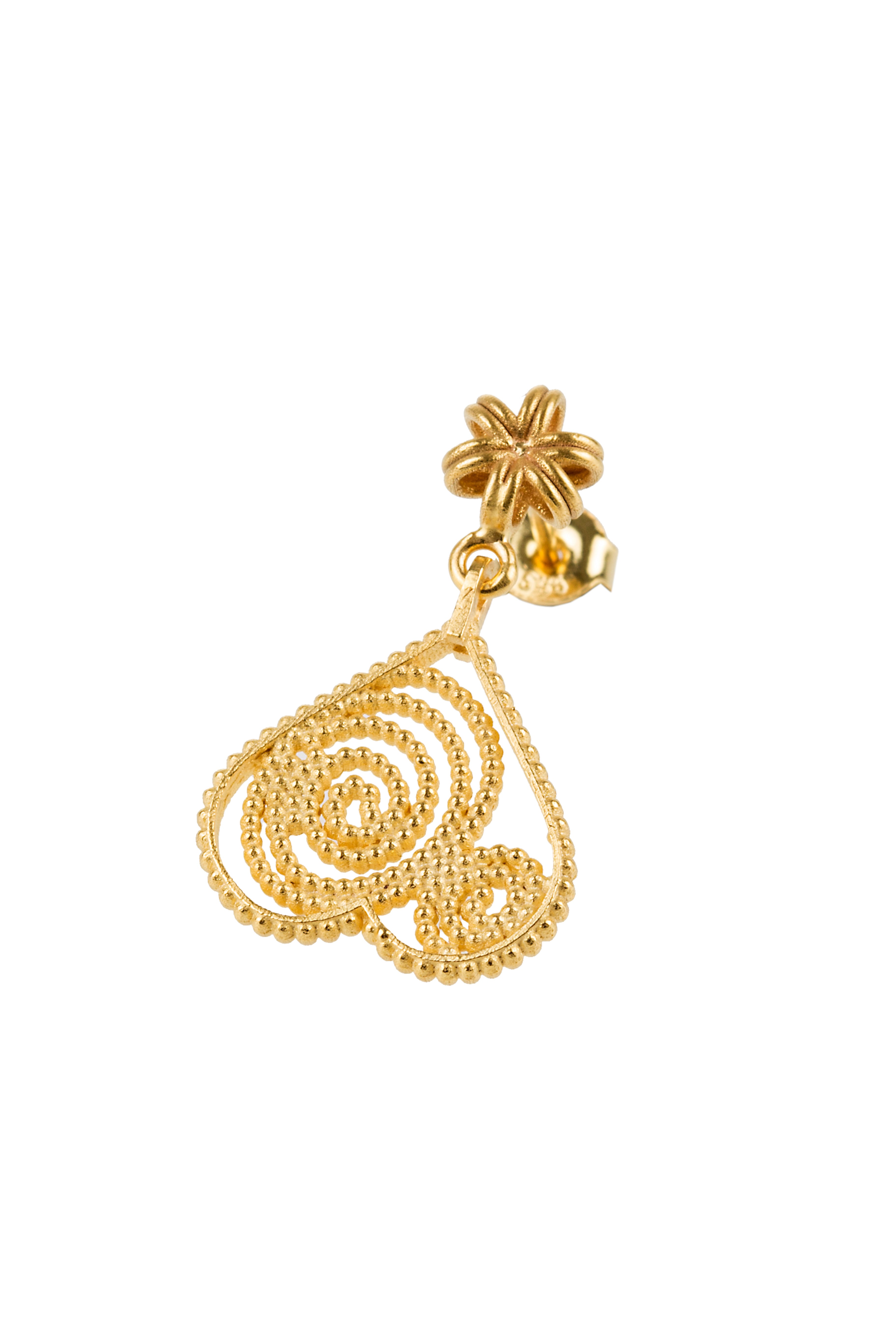 Small Reverse Heart Earring