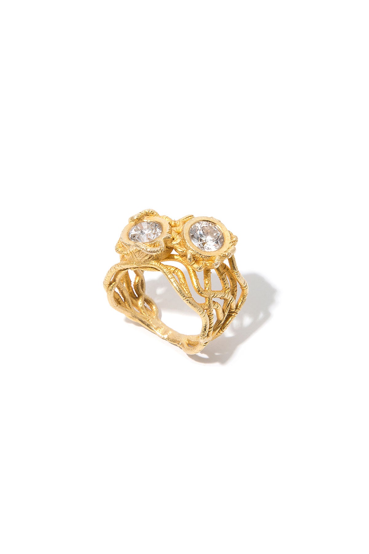 Raw Collection - Ring with Two Diamonds