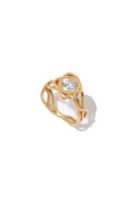 Raw Collection - Ring with a Diamond