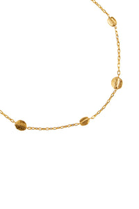 Short Gold Bean Necklace