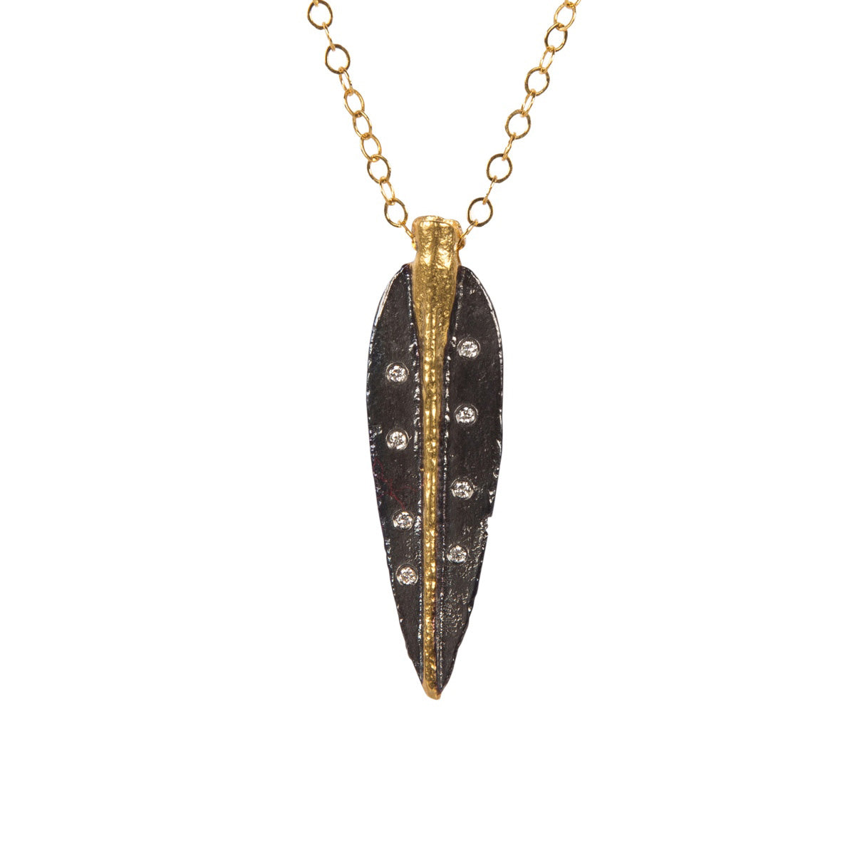 Spear Necklace With Diamonds