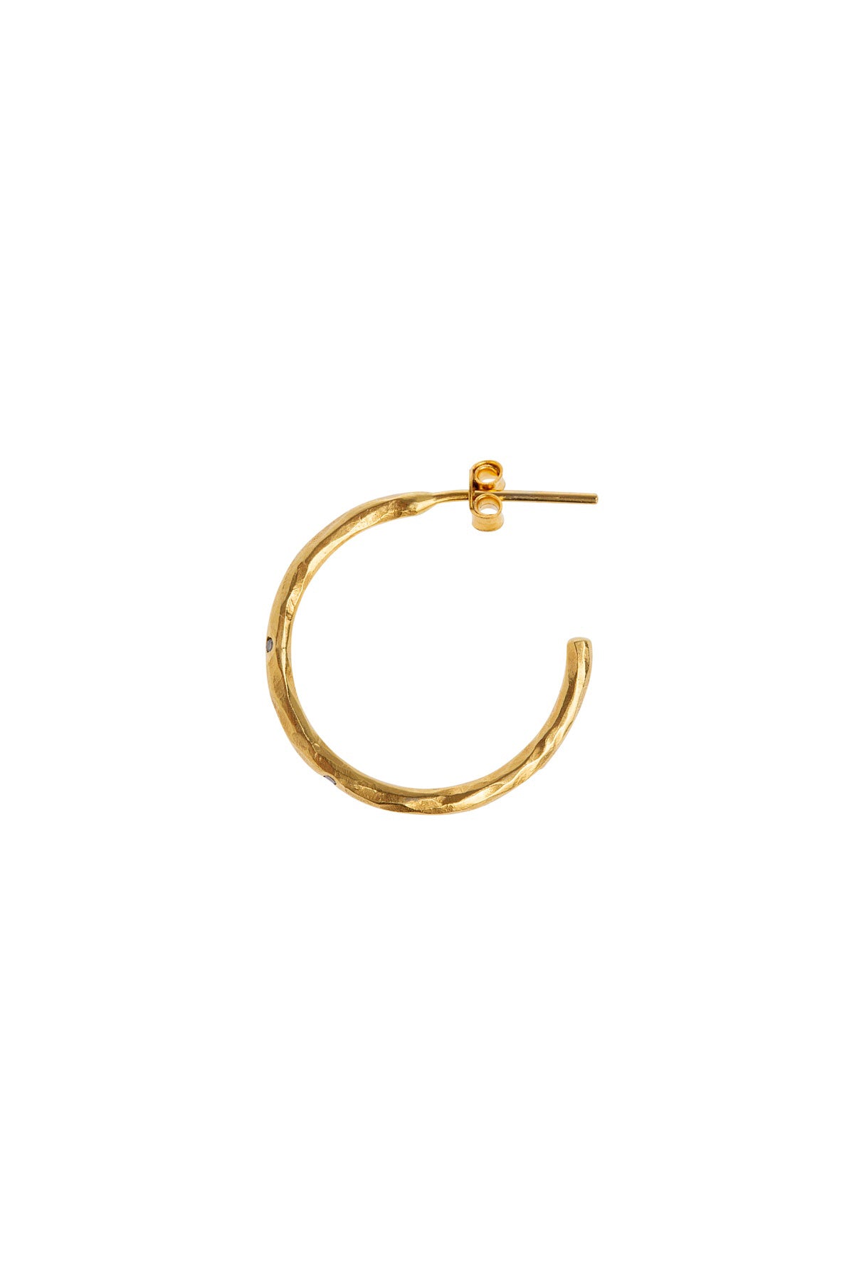 Hoop Earring With Champagne Diamonds