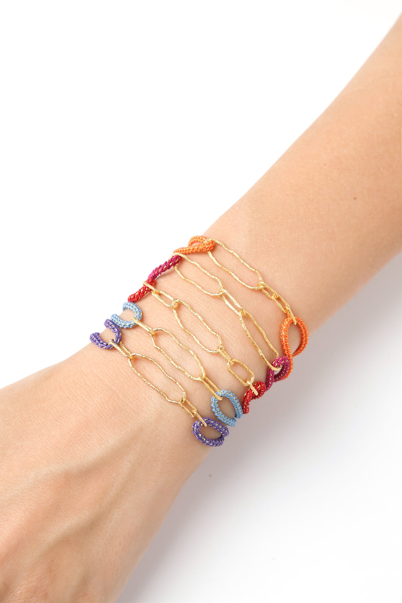 Tuft and Paperclip bracelet