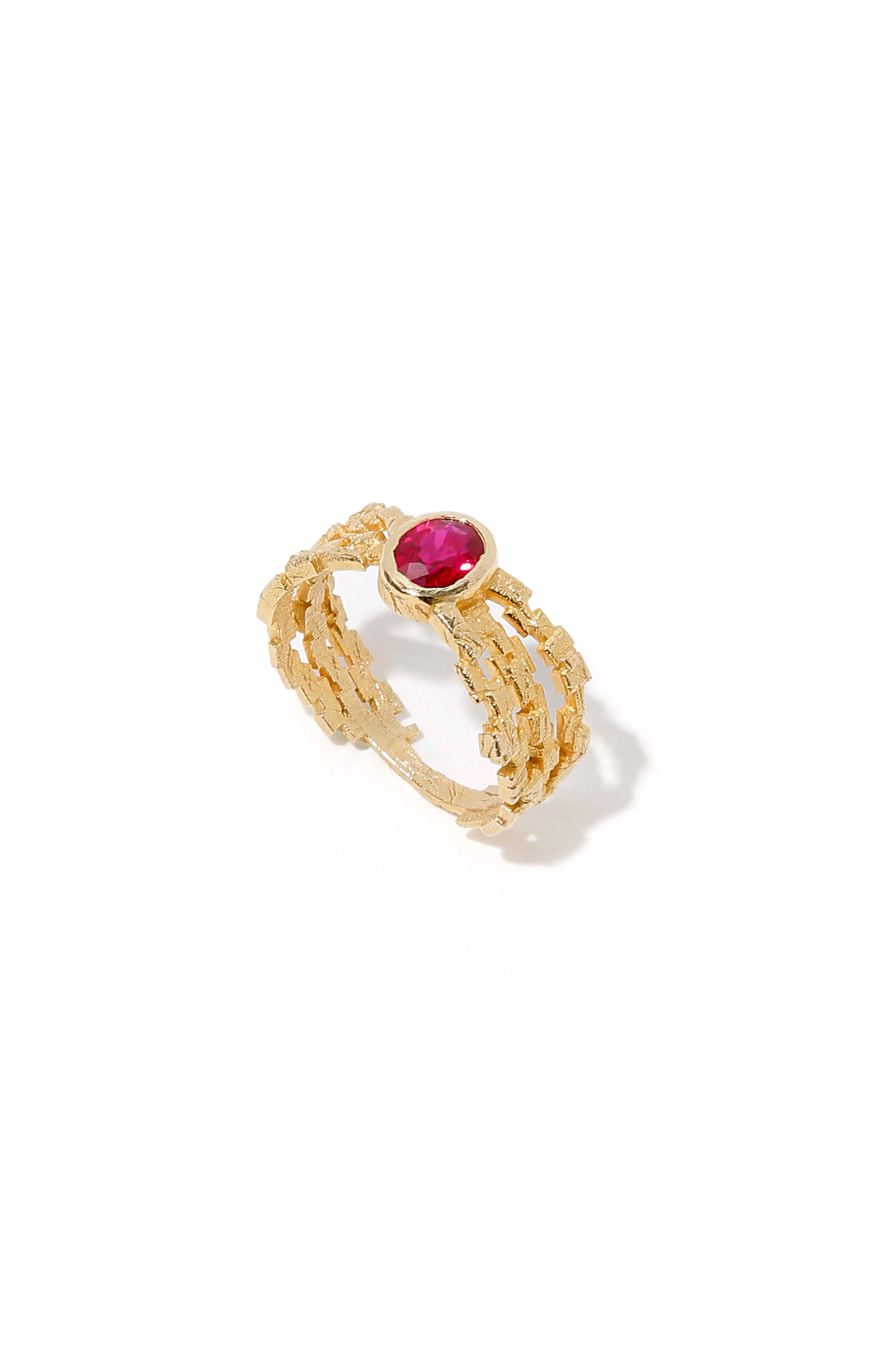 Ruby Mosaic Ring