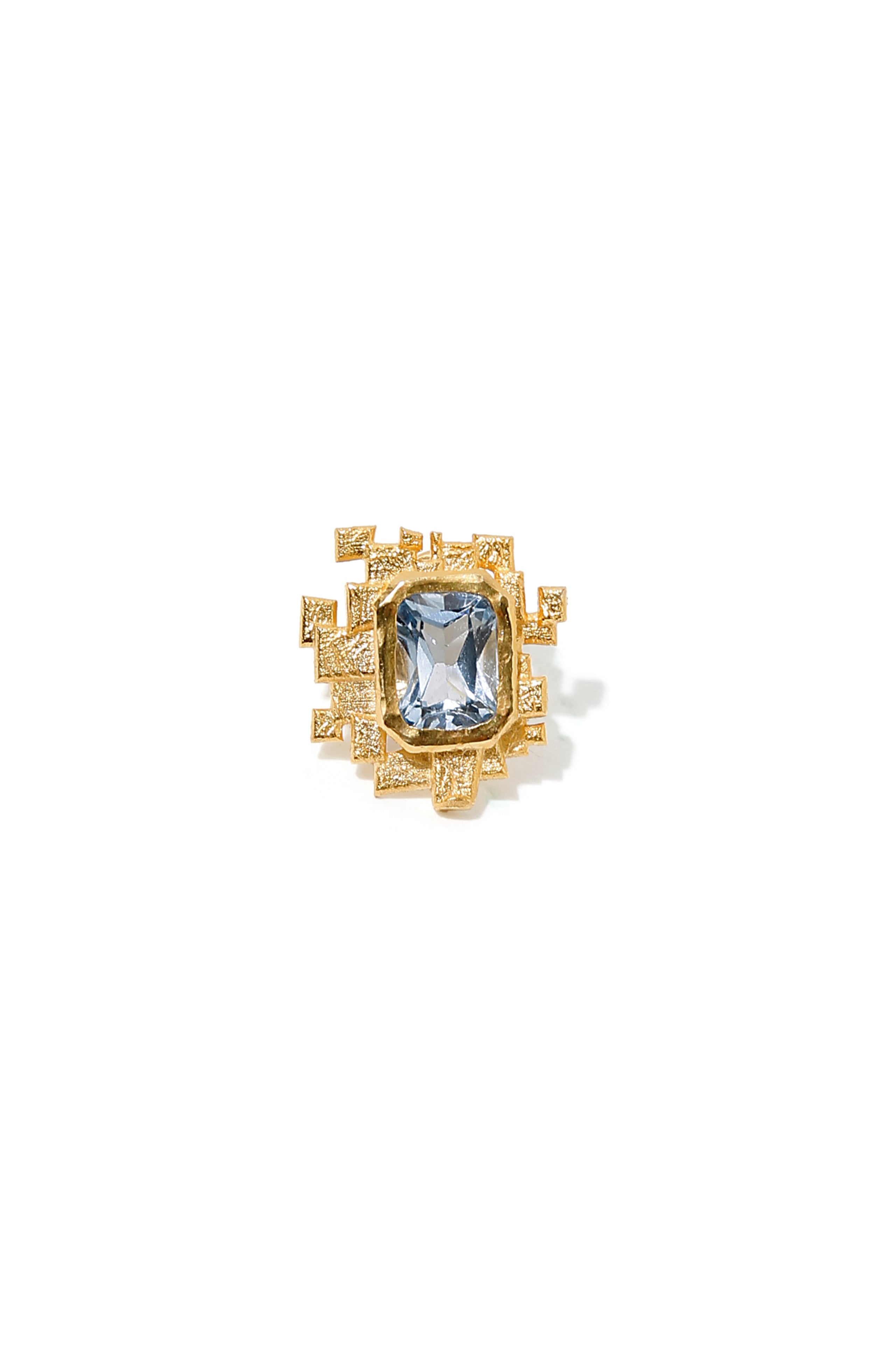 Aquamarine Mosaic Earring