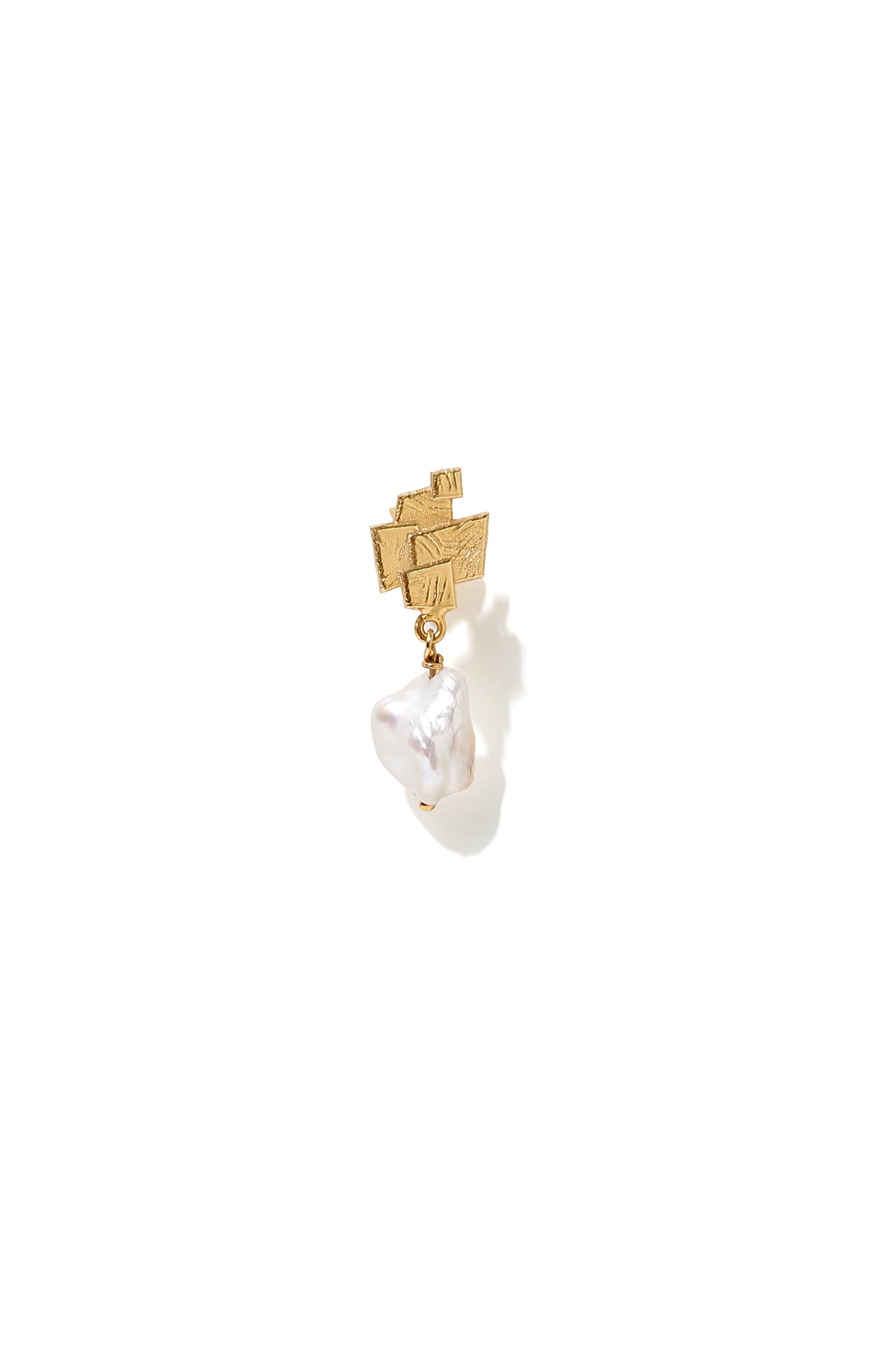 Mosaic Earring with Pearl
