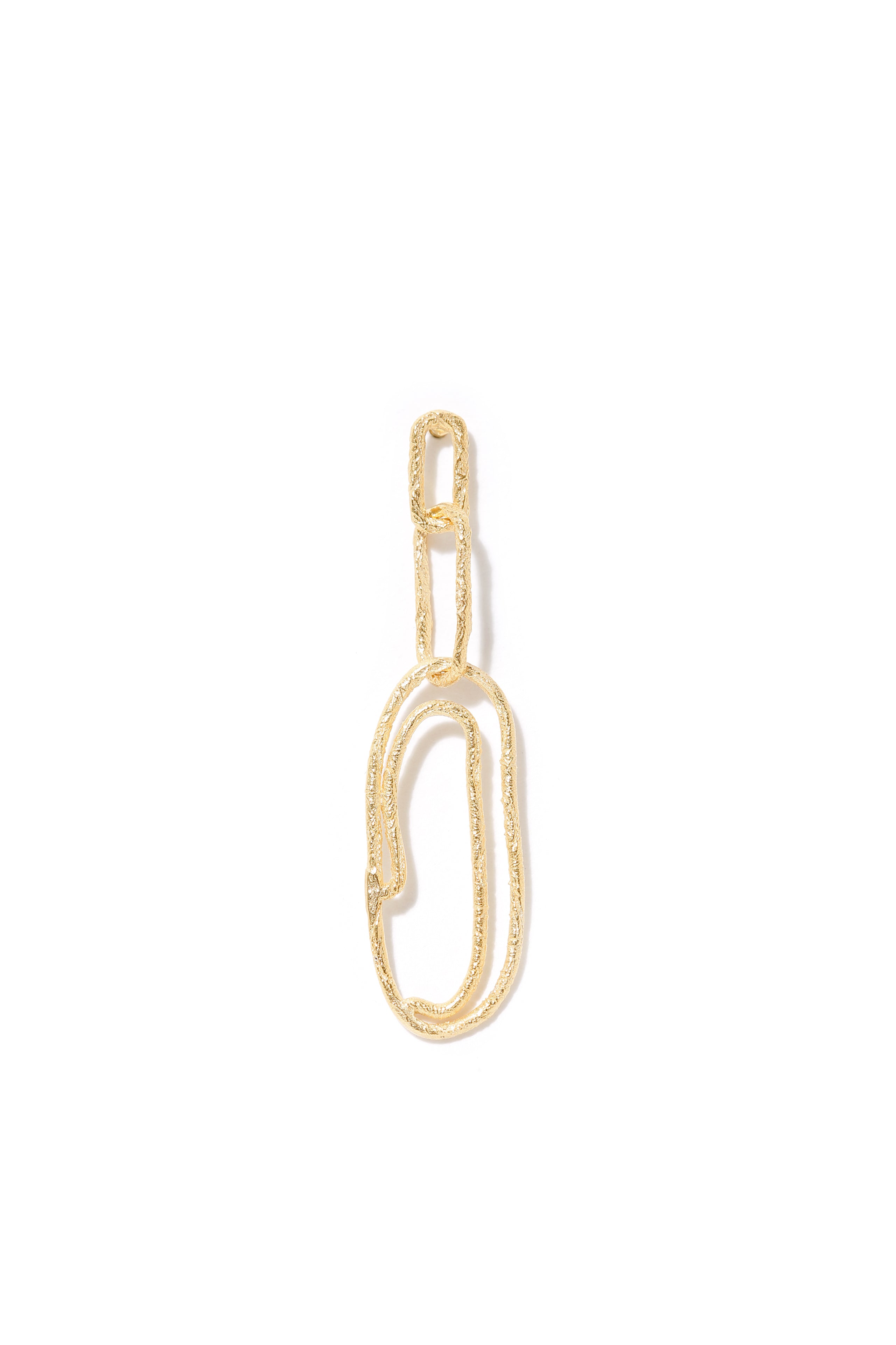 Raw Paper Clip Earring II