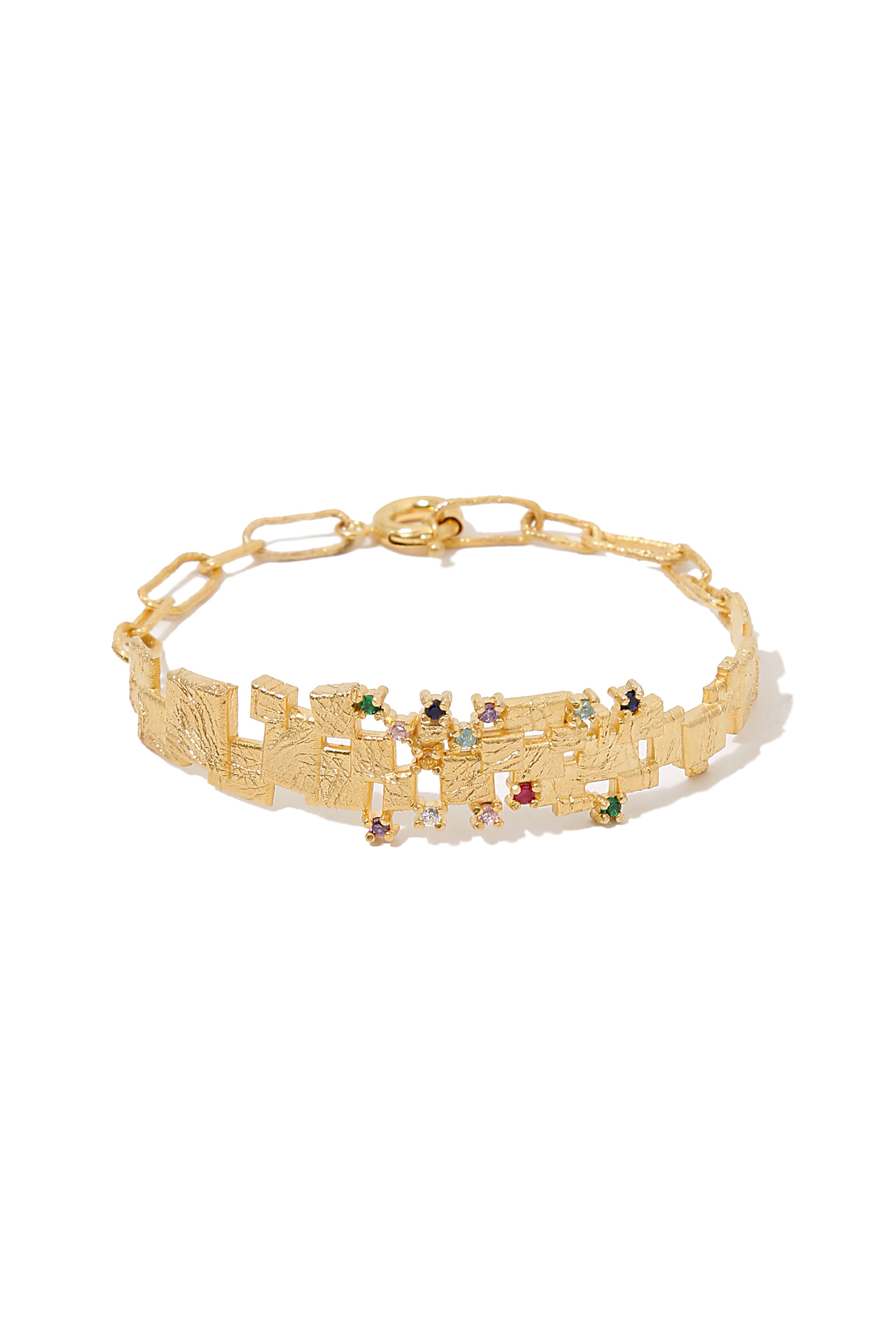 Mosaic Bracelet with Natural Stones