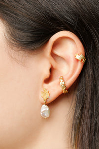 Mosaic Earring with Pearl