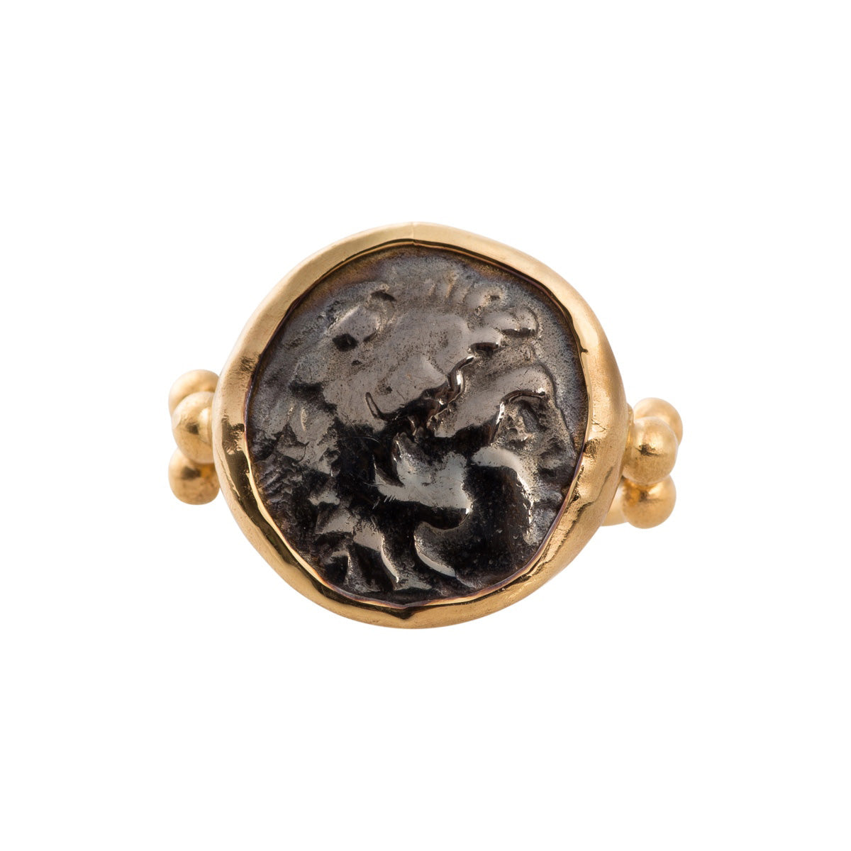 Antique Coin Ring Alexander The Great