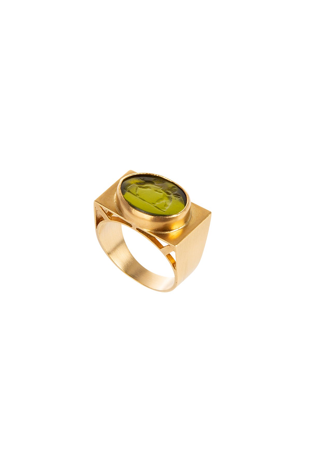 Intaglio Square Ring